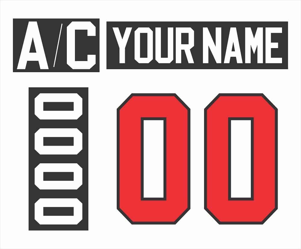 Four Nations Cup Team Canada Customized Number Kit for 2018 White Hockey Jersey