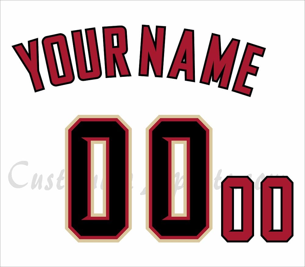 Baseball Arizona Diamondbacks Customized Number Kit for 2020-2023 Home Jersey