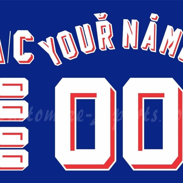 IIHF Czechoslovakia Customized Number Kit For 1976-1989 Blue Hockey Jersey