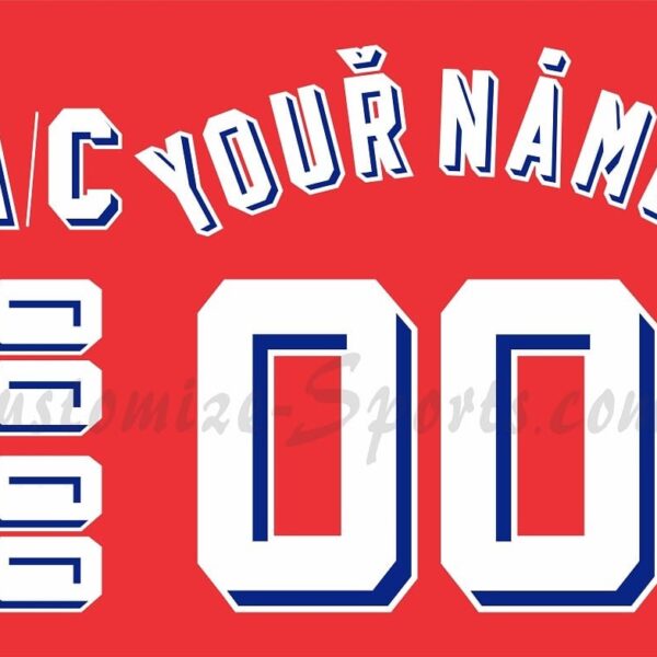 IIHF Czechoslovakia Customized Number Kit For 1976-1989 Red Hockey Jersey