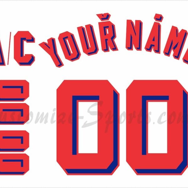 IIHF Czechoslovakia Customized Number Kit For 1976-1989 White Hockey Jersey