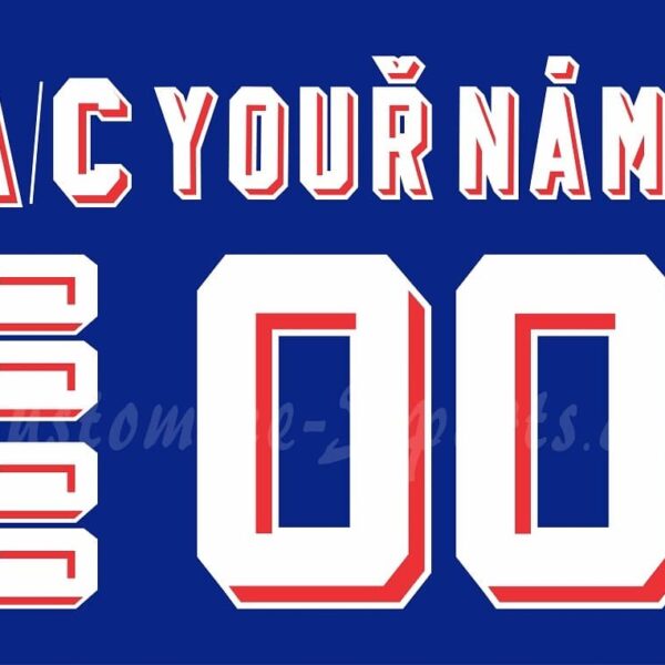 IIHF Team Czechoslovakia Customized Number Kit For 1976-1989 Blue Hockey Jersey