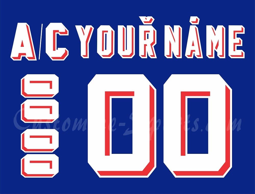 IIHF Team Czechoslovakia Customized Number Kit For 1976-1989 Blue Hockey Jersey