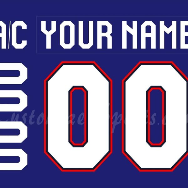 IIHF Team USA WJC Customized Number Kit for 2022 Blue Hockey Jersey