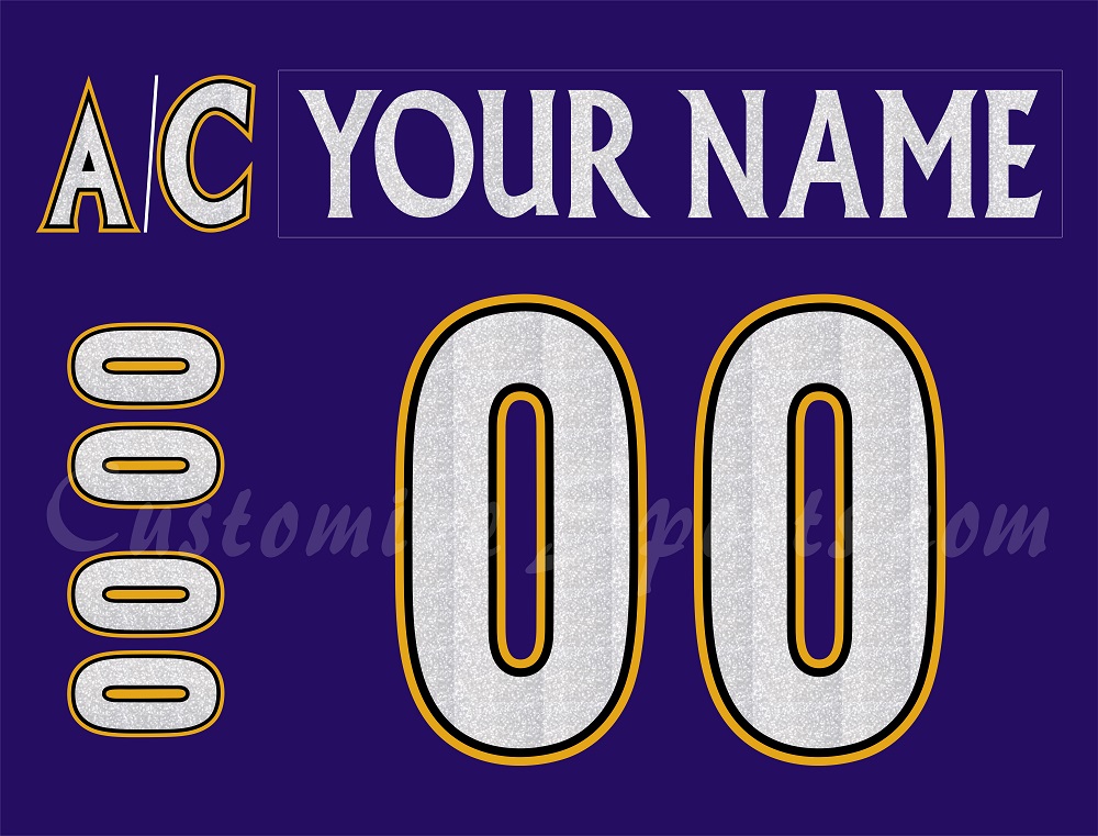 Manchester Monarchs Customized Number Kit For 2004-2005 Away Jersey