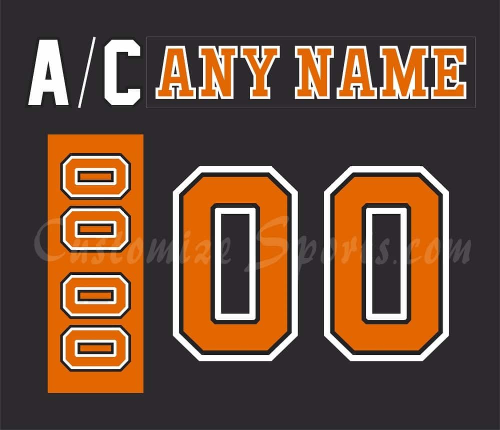 Melbourne Mustangs Customized Number Kit for 2013-Present 3rd Black Jersey