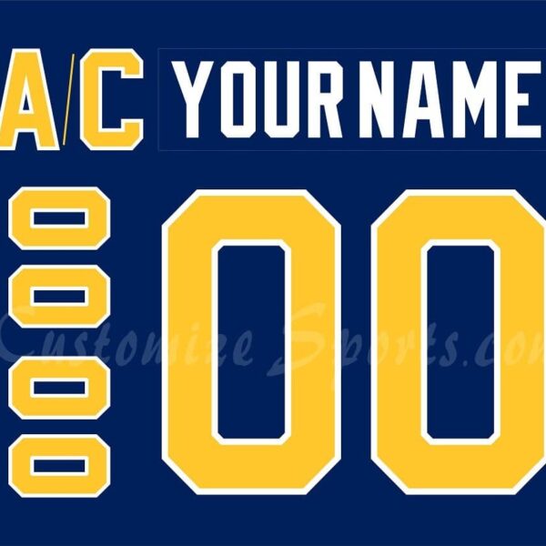 Norfolk Admirals Customized Number Kit For 2018 Blue Jersey