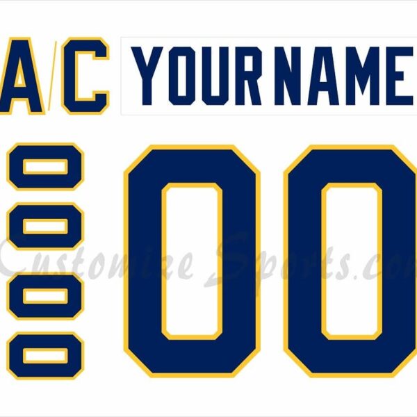 Norfolk Admirals Customized Number Kit For 2018 White Jersey
