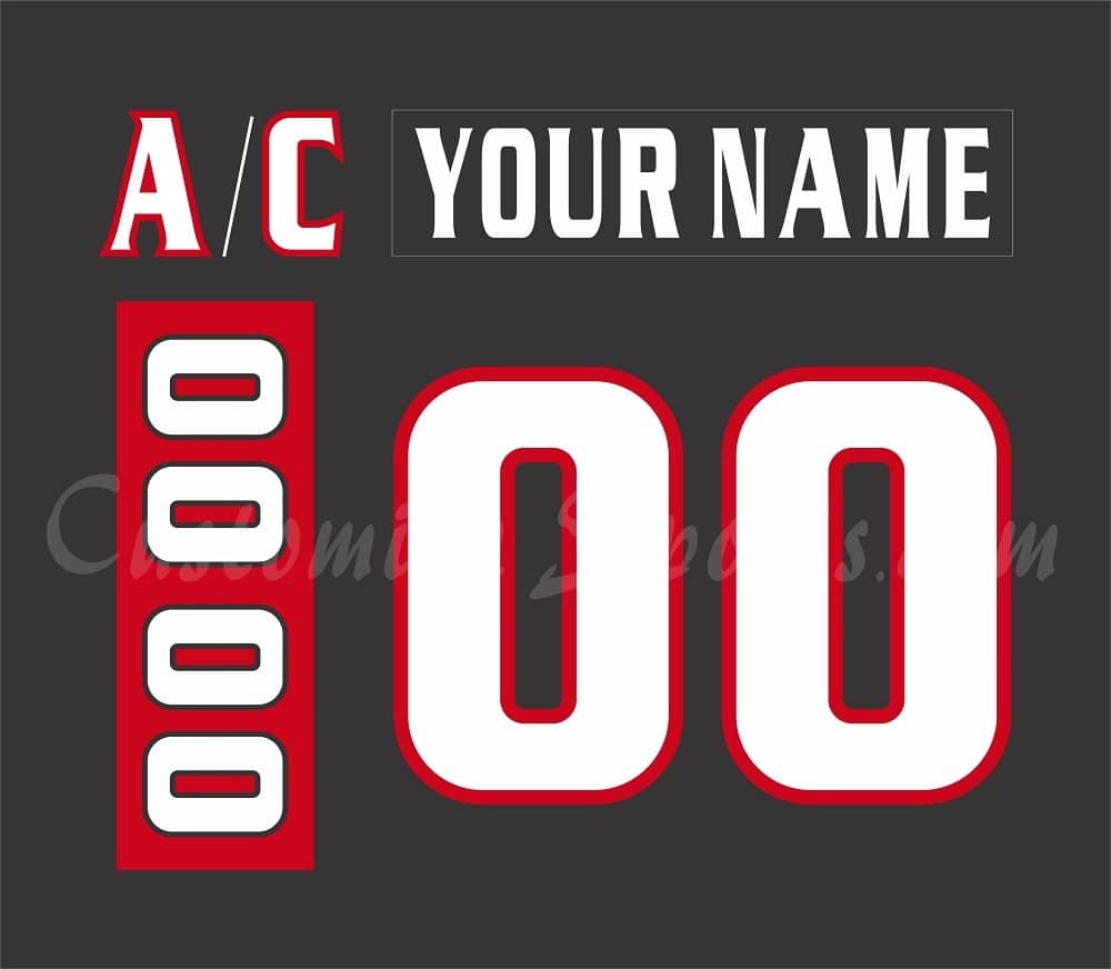 Ottawa Senators Customized Number Kit For 2022 Reverse Retro Jersey