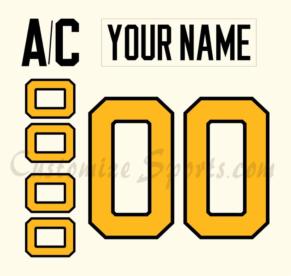 Pittsburgh Penguins Customized Number Kit For 2023 Winter Classic Jersey