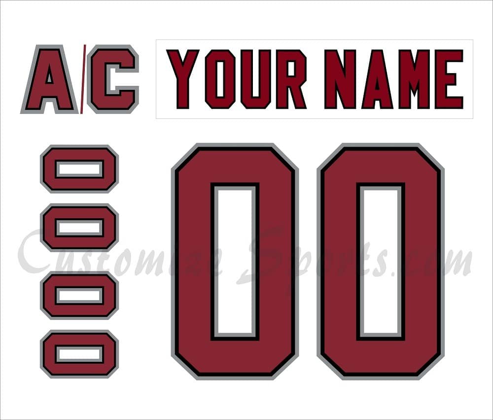 Red Deer Rebels Customized Number Kit For 2010-Present Home Jersey