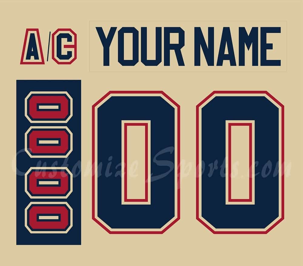 Saginaw Spirit Customized Number Kit For 2009-2021 3rd Jersey