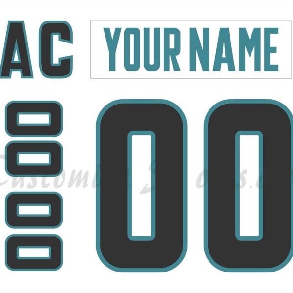 San Jose Barracuda Customized Number Kit For 2022-2023 White Jersey