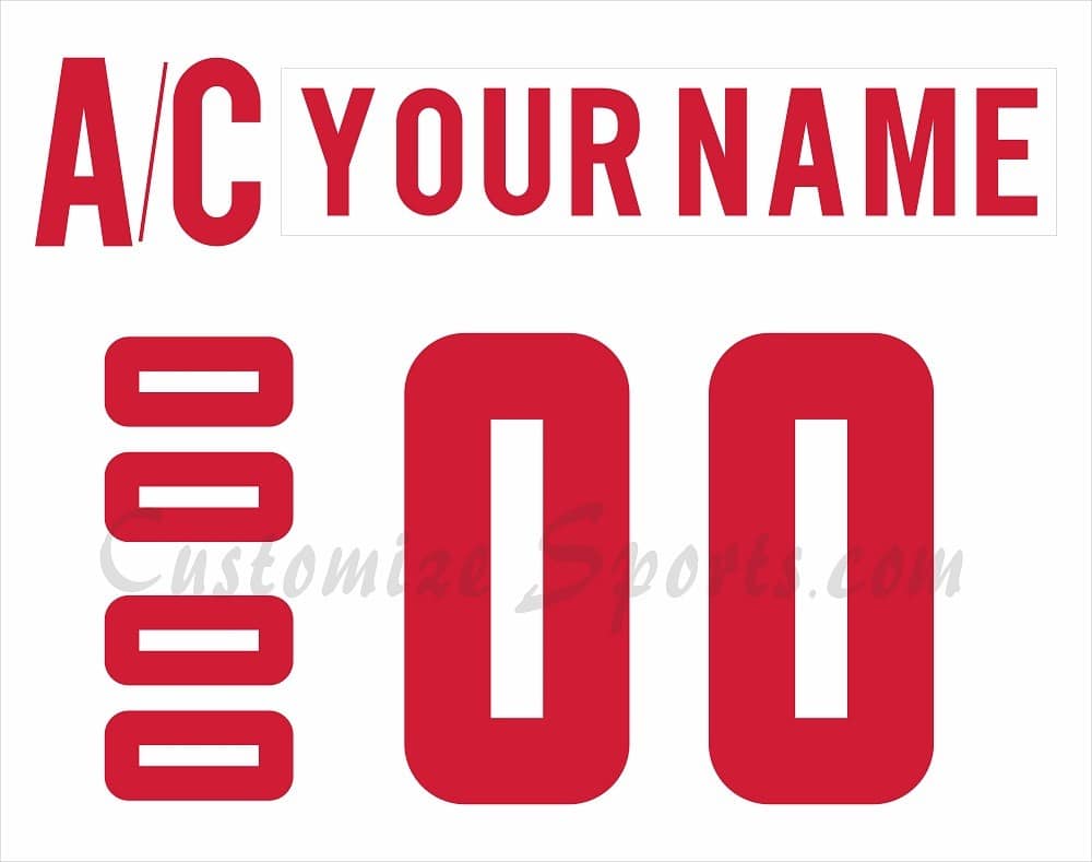 IIHF Team Canada WJC Customized Number Kit for 2021-2023 White Hockey Jersey