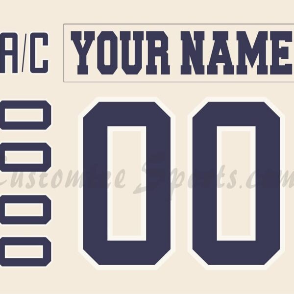 Milwaukee Admirals Customized Number Kit For 2022-2023 3rd Jersey