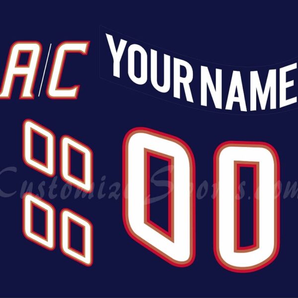 Mississippi Sea Wolves Customized Number Kit for 1999-2000 Away Jersey