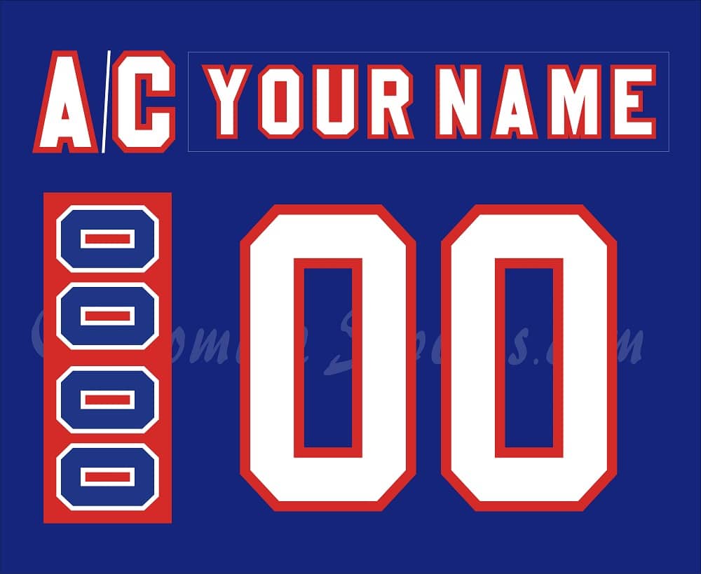IIHF Team USA Customized Number Kit for 1984 Navy Olympic Hockey Jersey