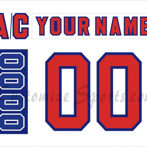 IIHF Team USA Customized Number Kit for 1984 White Olympic Hockey Jersey