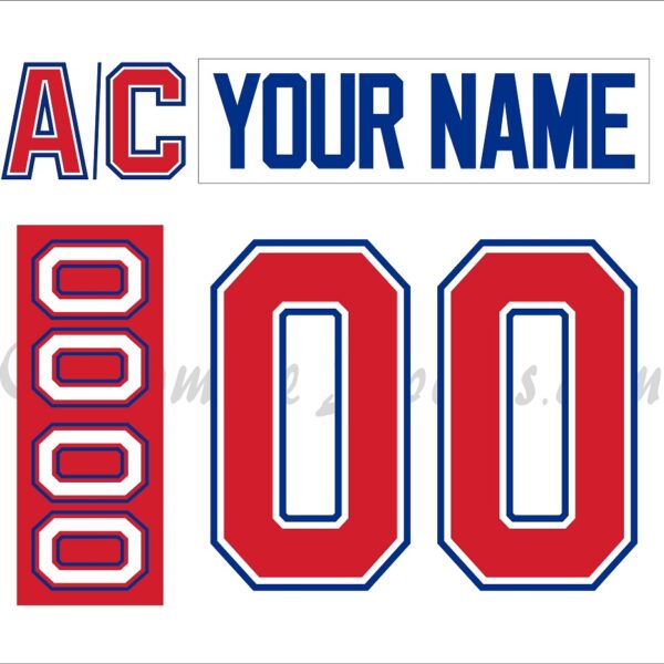 IIHF Team USA Customized Number Kit for 1992 White Olympic Hockey Jersey