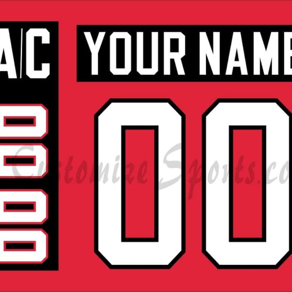 WCH Team Canada Customized Number Kit for 2022 Red Jersey
