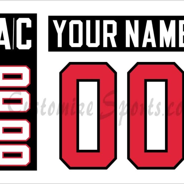 WCH Team Canada Customized Number Kit for 2022 White Jersey