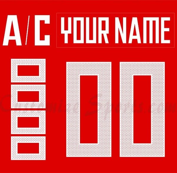 WCH Team Russia Customized Number Kit for 2016 Red Jersey