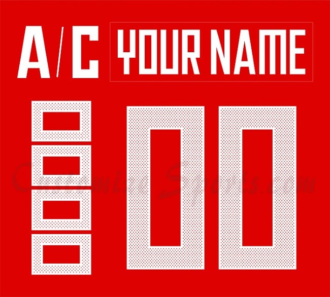 WCH Team Russia Customized Number Kit for 2016 Red Jersey