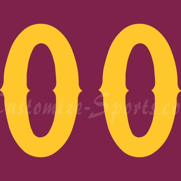 NCAA Arizona State Customized Number Kit For 2016 Maroon Baseball Jersey