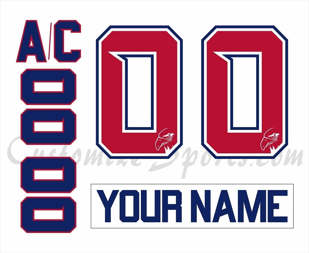 Adler Mannheim Customized Number Kit for 2021-2022 White Jersey