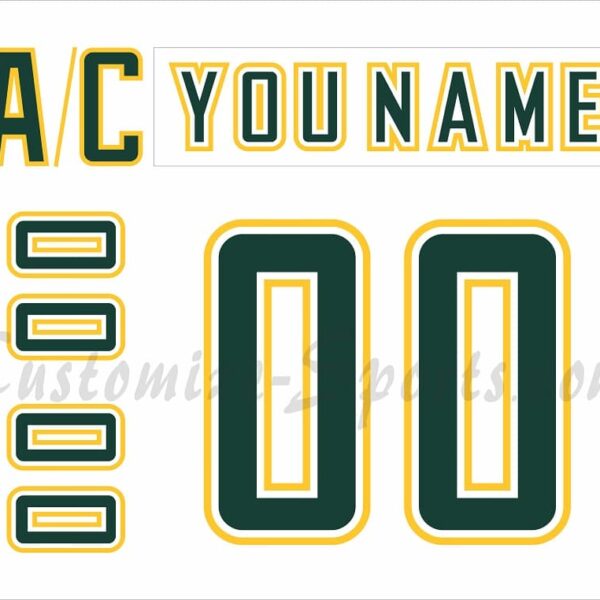 NCAA Alaska Anchorage Seawolves Customized Number Kit for 2011-Present White Hockey Jersey