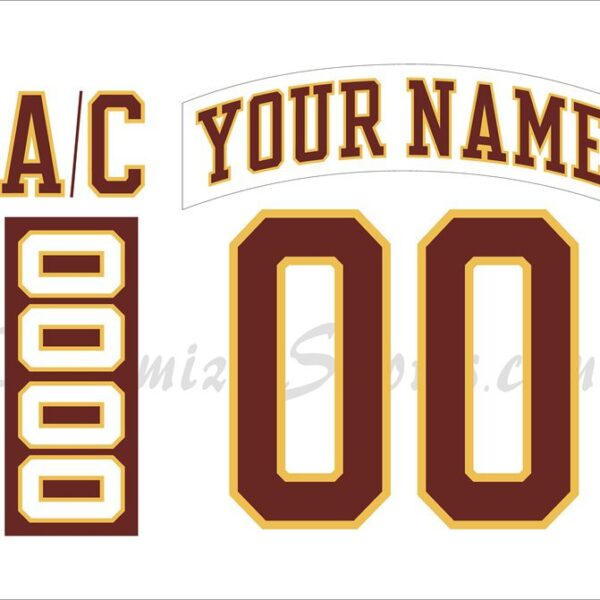 NCAA Arizona State Sun Devils Customized Number Kit For 2022-2023 Retro Hockey Jersey