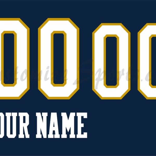 NCAA Notre Dame Customized Number Kit For 2018-2020 Navy Basketball Jersey
