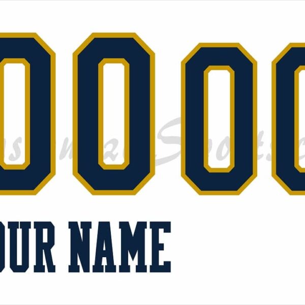 NCAA Notre Dame Customized Number Kit For 2018-2020 White Basketball Jersey