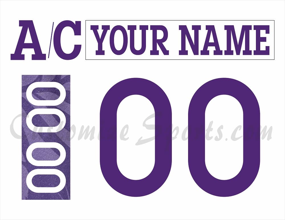 Cincinnati Cyclones Customized Number Kit for 2023 Hippo Night Jersey