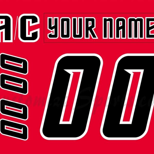 Cincinnati Cyclones Customized Number Kit for 2006-2014 Away Jersey