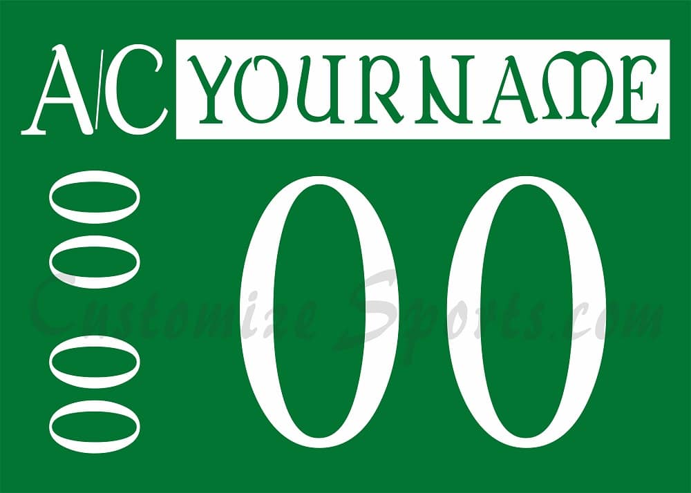 Cincinnati Cyclones Customized Number Kit for 2023 St Patrick's Day Jersey