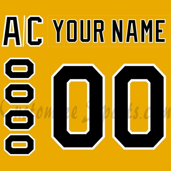 NCAA Colorado College Tigers Customized Number Kit for 2016-2018 3rd Hockey Jersey