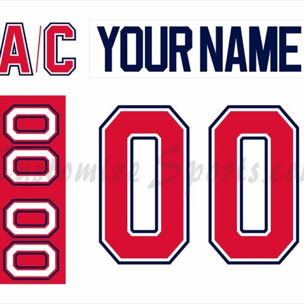 IIHF Team USA Customized Number Kit for 1991 Canada Cup Away Jersey