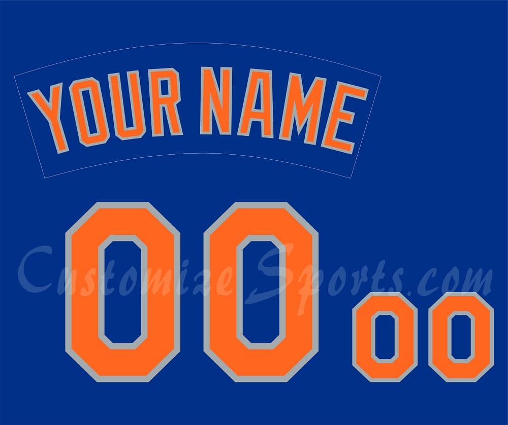 Baseball New York Mets Customized Number Kit for 1982-1983 Alternate Jersey