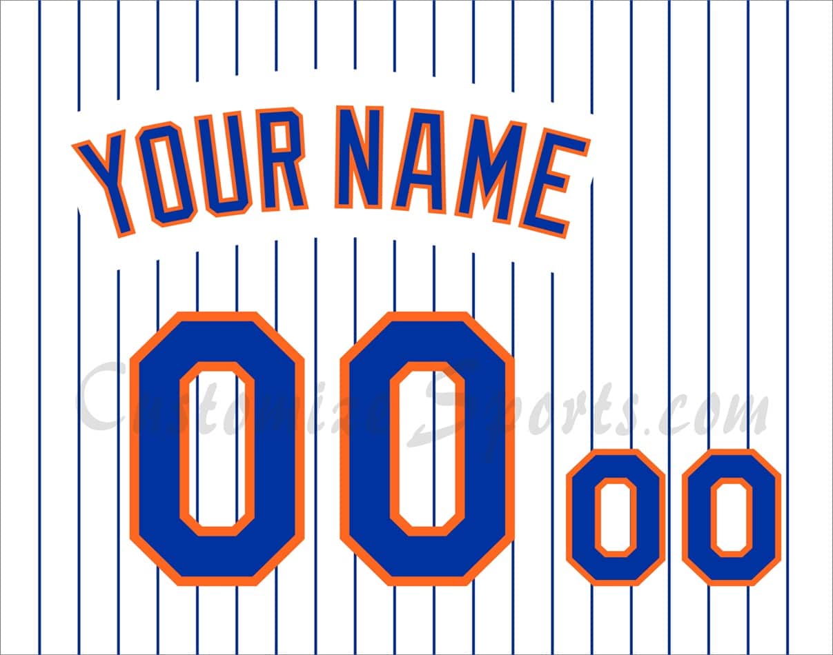 Baseball New York Mets Customized Number Kit for 1983-1985 Home Jersey