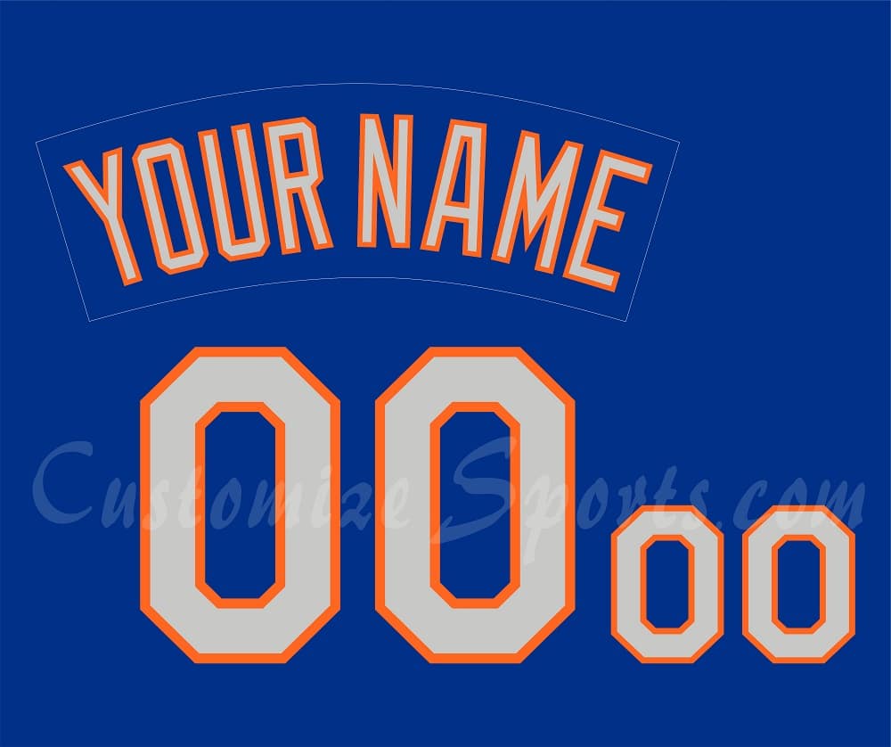 Baseball New York Mets Customized Number Kit for 1983-1984 Road Practice Jersey