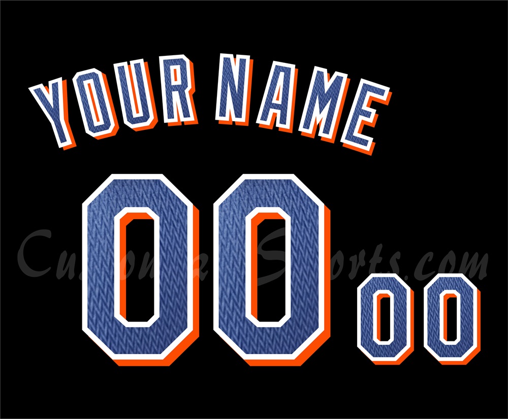 Baseball New York Mets Customized Number Kit for 1999-2002 Road Practice Jersey