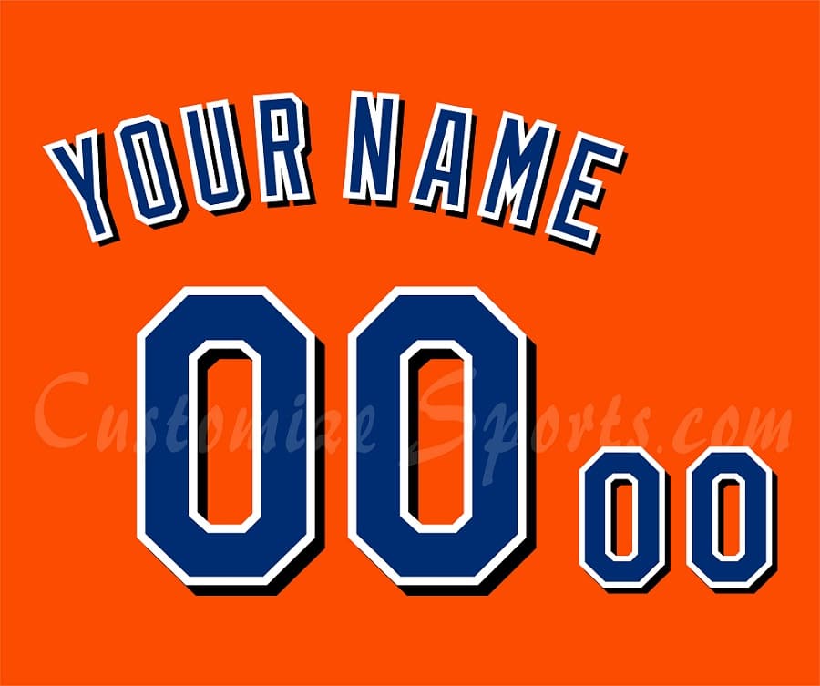 Baseball New York Mets Customized Number Kit for 2003-2004 Practice Jersey