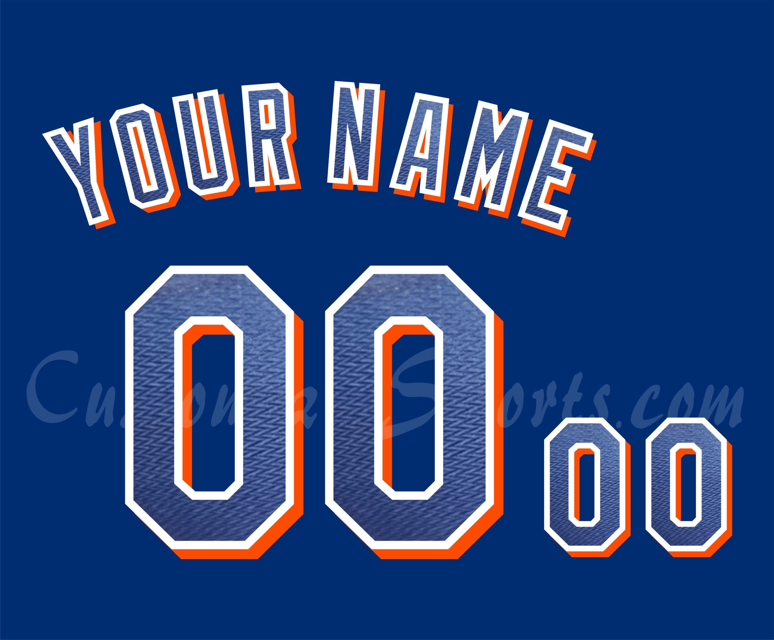 Baseball New York Mets Customized Number Kit for 2005-2006 Practice Jersey