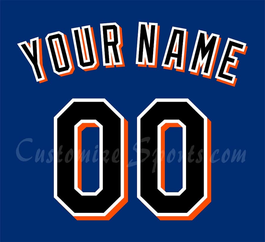 Baseball New York Mets Customized Number Kit for 2007-2010 Practice Jersey