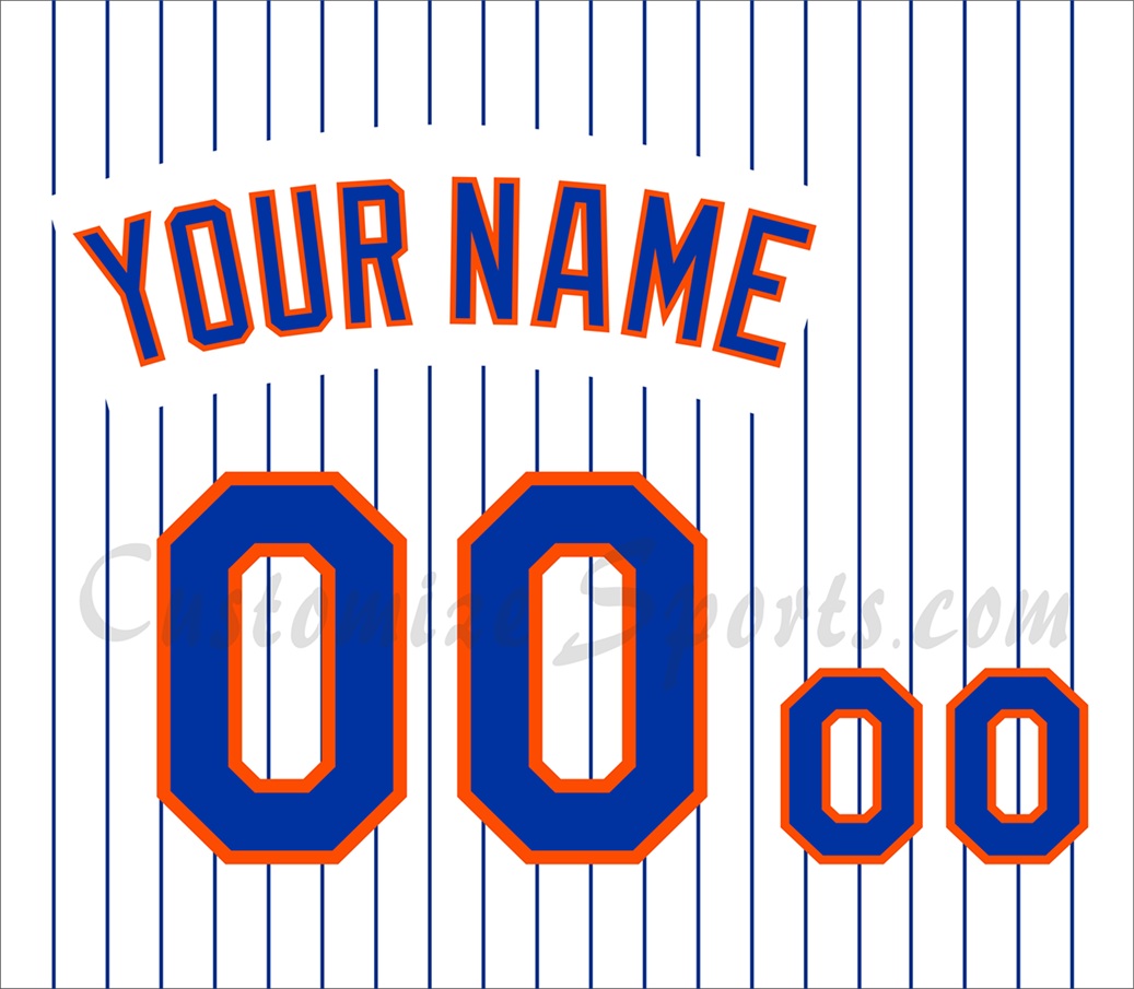 Baseball New York Mets Customized Number Kit for 2016 Nostalgia Jersey