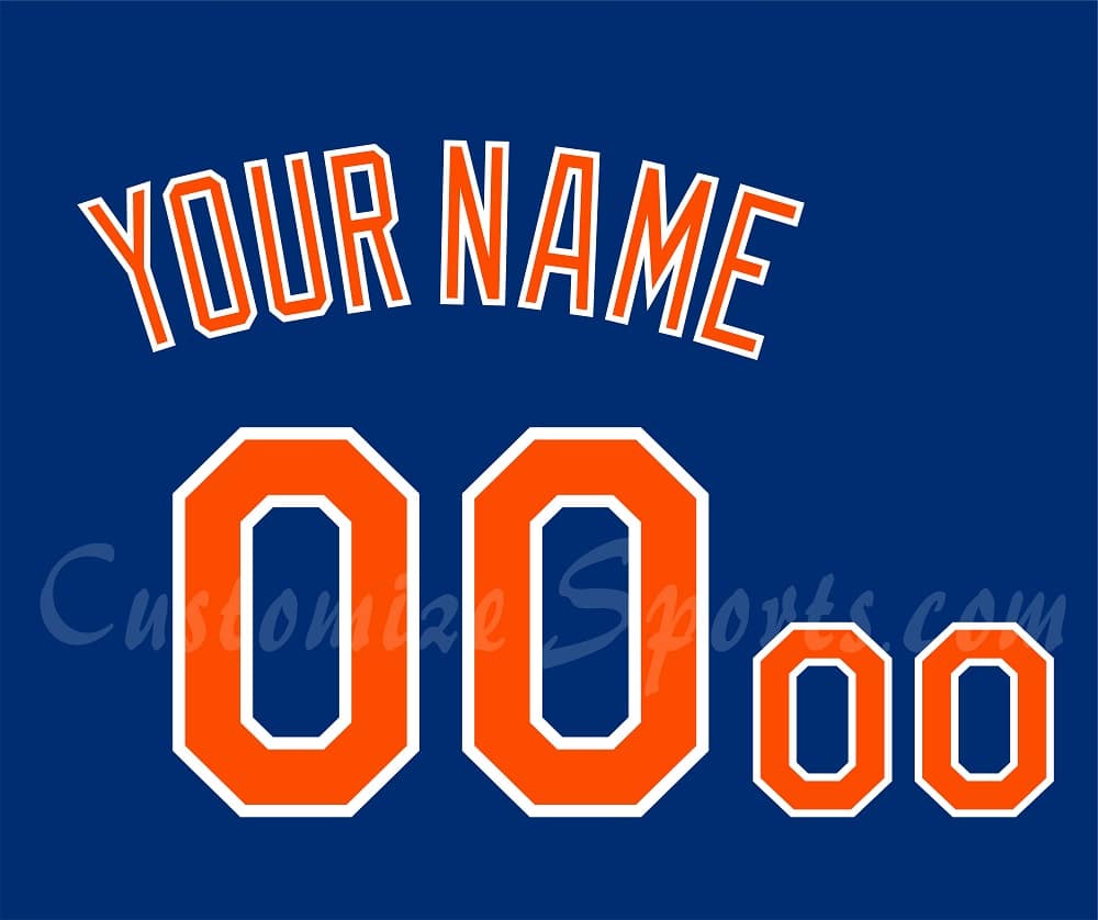 Baseball New York Mets Customized Number Kit for 2019-2020 Spring Training Jersey