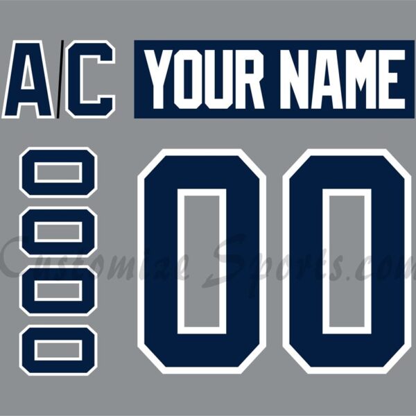 NCAA Pennsylvania State University Customized Number Kit for 2019 Grey 3rd Hockey Jersey