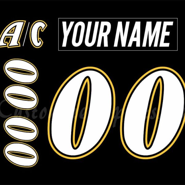 Roanoke Express Customized Number Kit For 1998 Black Jersey