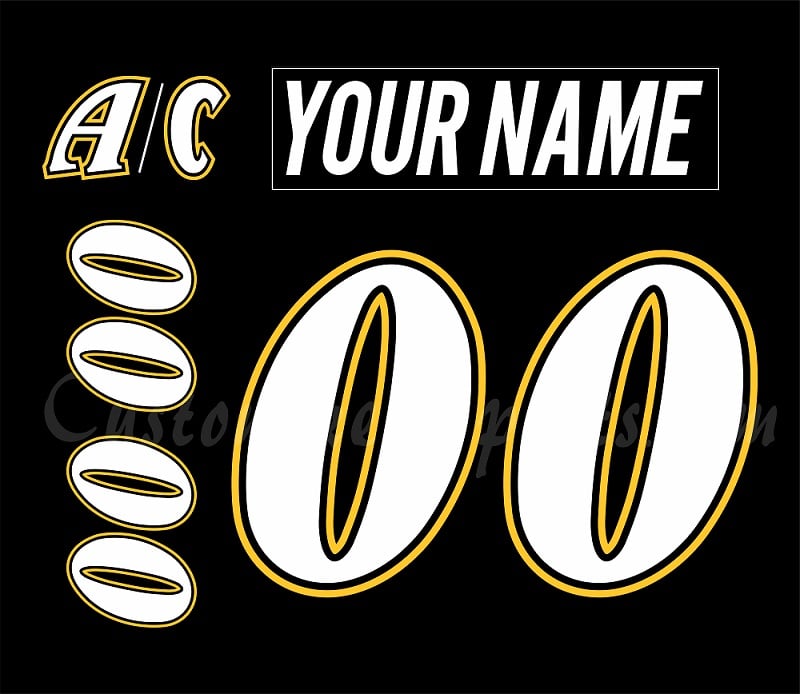 Roanoke Express Customized Number Kit For 1998 Black Jersey